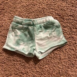 Carters Mint & white tie dye Green Kids Shorts